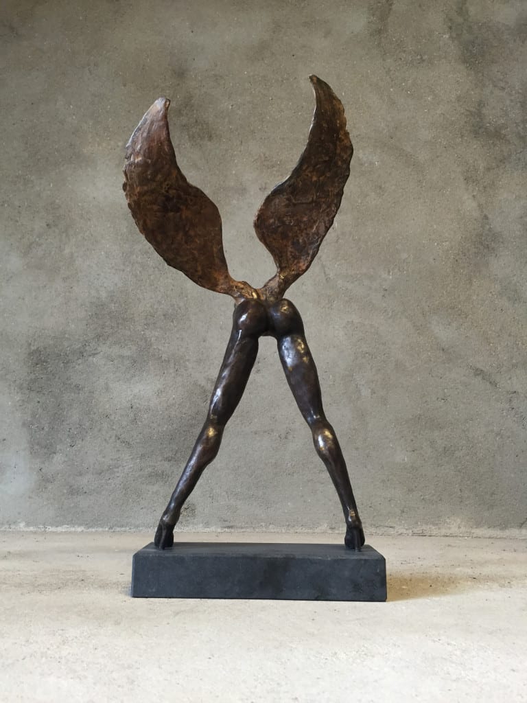 Bronzen-beeld-Wannaflywithme